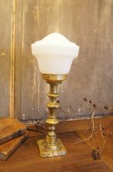 イギリスアンティーク　燭台テーブルランプ