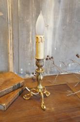 イギリスアンティーク　燭台テーブルランプ②