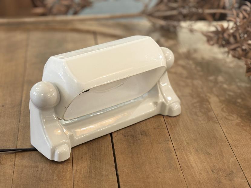 フランスアンティーク  セラミック ブラケットランプ