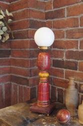アンティーク　木製燭台テーブルランプ