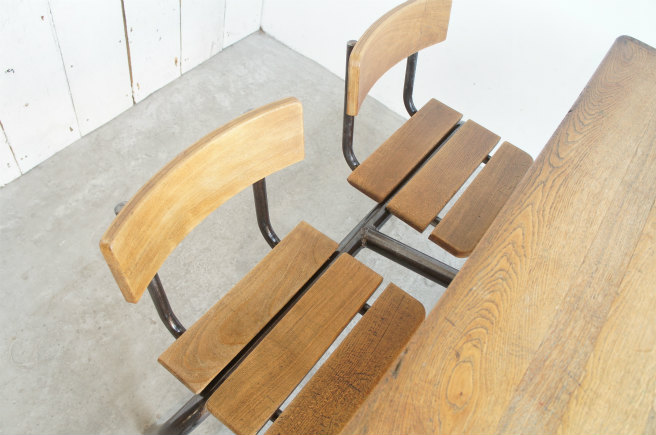 HOMEWARD [ホームワード] / フランスアンティーク 2人掛けスクール