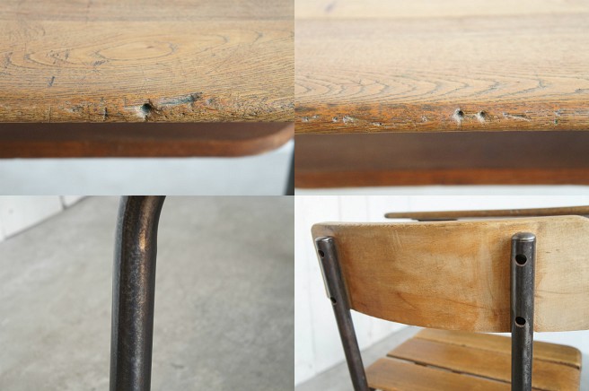 HOMEWARD [ホームワード] / フランスアンティーク 2人掛けスクール