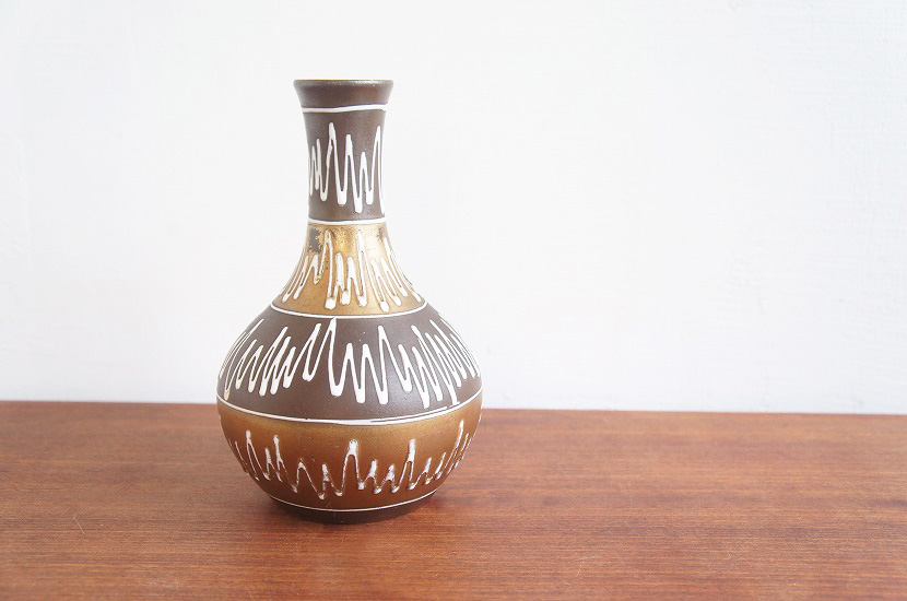 西ドイツ BAY Keramik製　ヴィンテージフラワーベース　Fat Lava