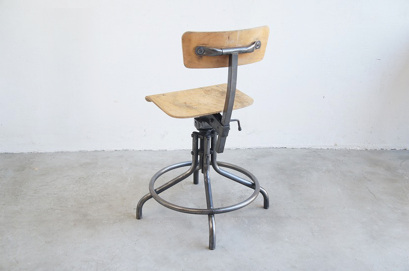 ☆希少☆ フランス ヴィンテージ アイアン スクールチェア 椅子 【公式