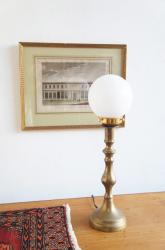 フランスアンティーク 真鍮製 燭台テーブルランプ④