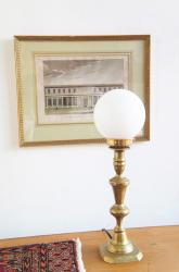 フランスアンティーク 真鍮製 燭台テーブルランプ③