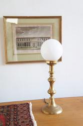 フランスアンティーク 真鍮製 燭台テーブルランプ②