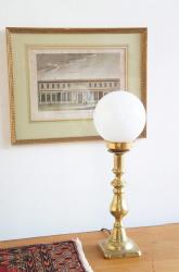 フランスアンティーク 真鍮製 燭台テーブルランプ①