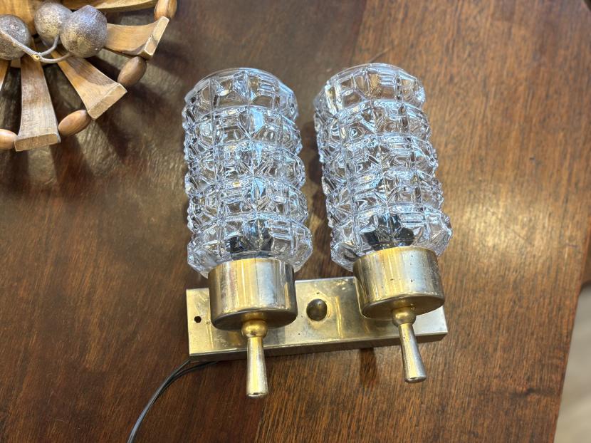 フランスアンティーク  モダンブラケットランプ