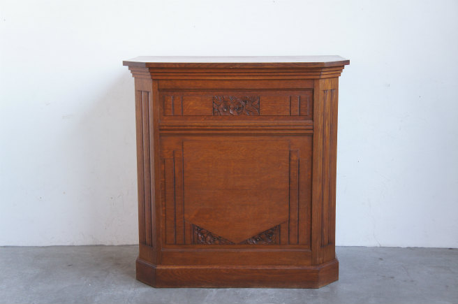 フランスアンティーク オークレジカウンター