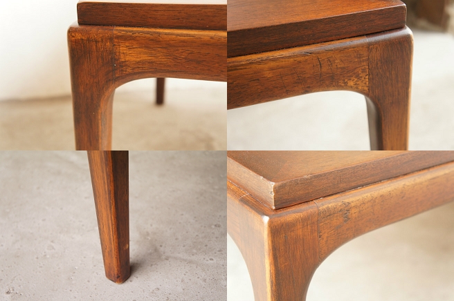 LANEテーブル　アメリカ アメリカヴィンテージ レーン スクエアローテーブル オーク材/LANE