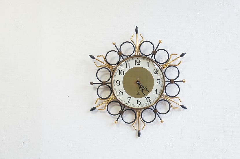 フランスヴィンテージ　JAZ製　ウォールクロック