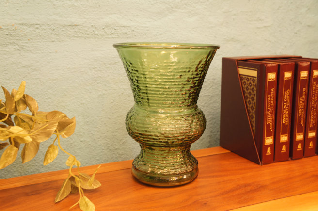 アンティーク　ガラス　フラワーベース(花瓶)