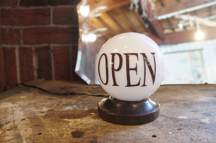 イギリスアンティーク OPENサイン