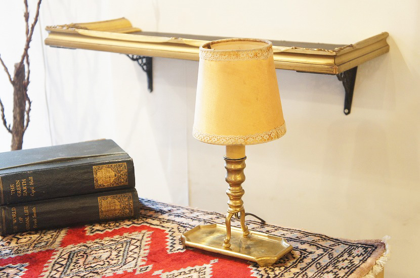 フランスアンティーク　キャンドルテーブルランプ