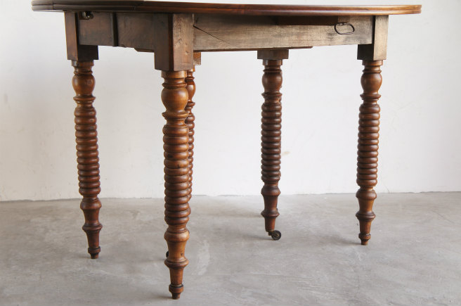 france フランスアンティーク ダイニングテーブル フォールディング ナチュラルな雰囲気が素敵なダイニングテーブル フランスアンティーク