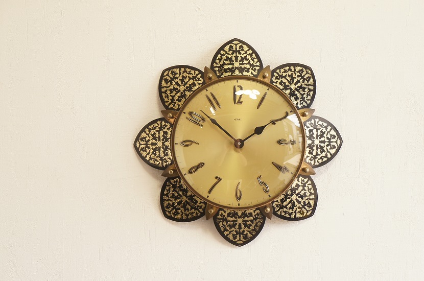 イギリス METAMEC製 ヴィンテージサンバーストクロック