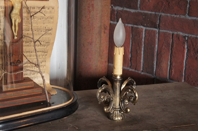 アンティーク キャンドルテーブルランプ