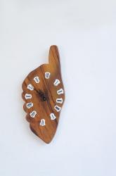 フランスヴィンテージ　ソリッドウッドクロック