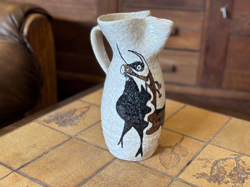 ヴィンテージ スペイン トレド Sanguino 闘牛モチーフ サングリア ジャグ