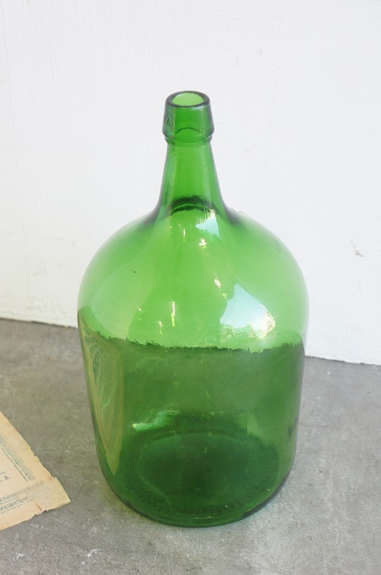 緑色のガラス瓶 Yahoo!オークション -「グリーン瓶」(アンティーク