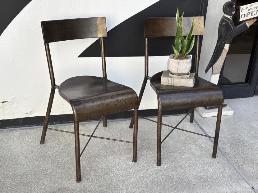 フランスヴィンテージ　インダストリアルメタルチェア A