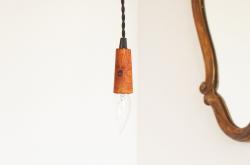 イギリスヴィンテージ ウッドソケットランプ