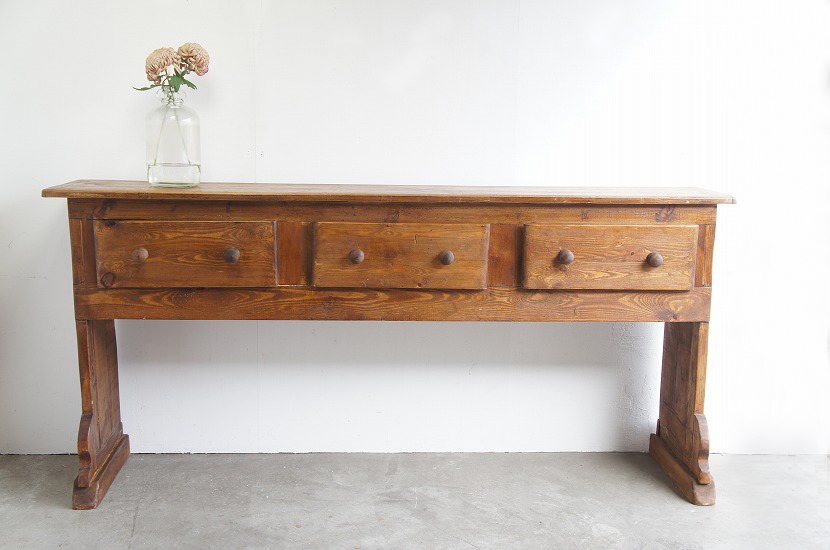 イギリスアンティーク　ウッドカウンター(作業台)