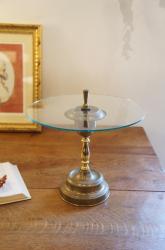 アメリカヴィンテージ  ガラストップミニテーブル