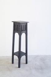 フランスアンティーク　木製ハイテーブル/花台