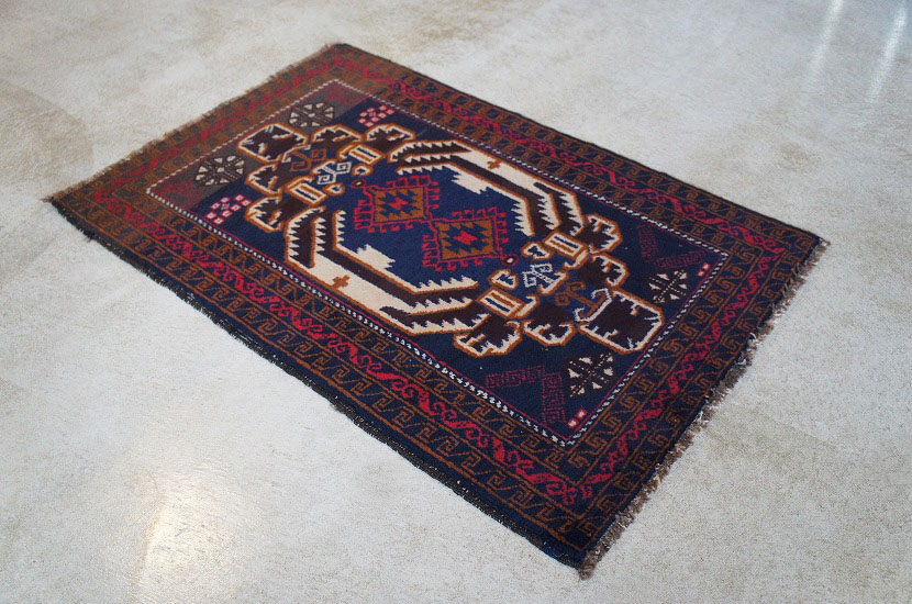 バルーチ族 トライバルラグ 114cm×73㎝