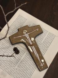 ベルギーヴィンテージ　Tieberghien 陶器製十字架