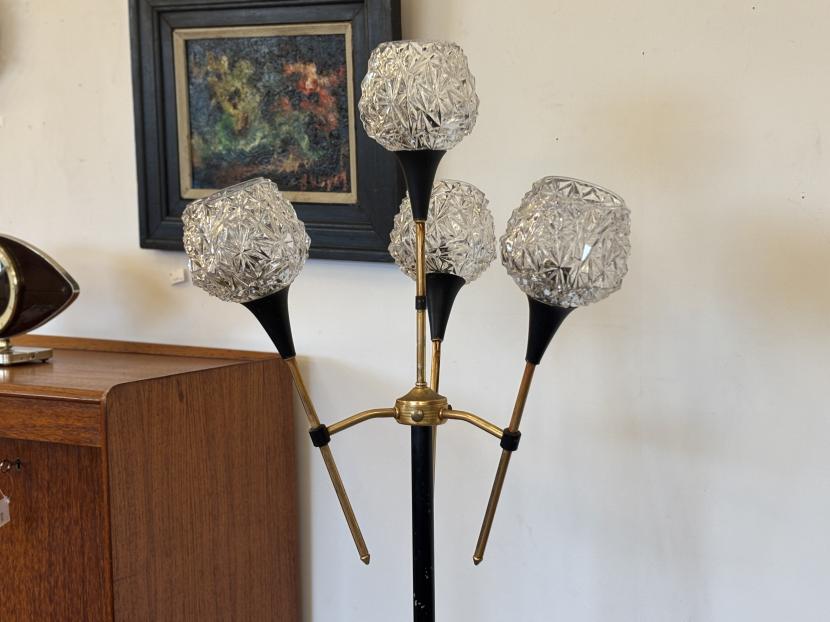 フレンチミッドセンチュリー　ヴィンテージ4灯フロアランプ