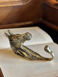 オランダアンティーク　真鍮製ホースフック