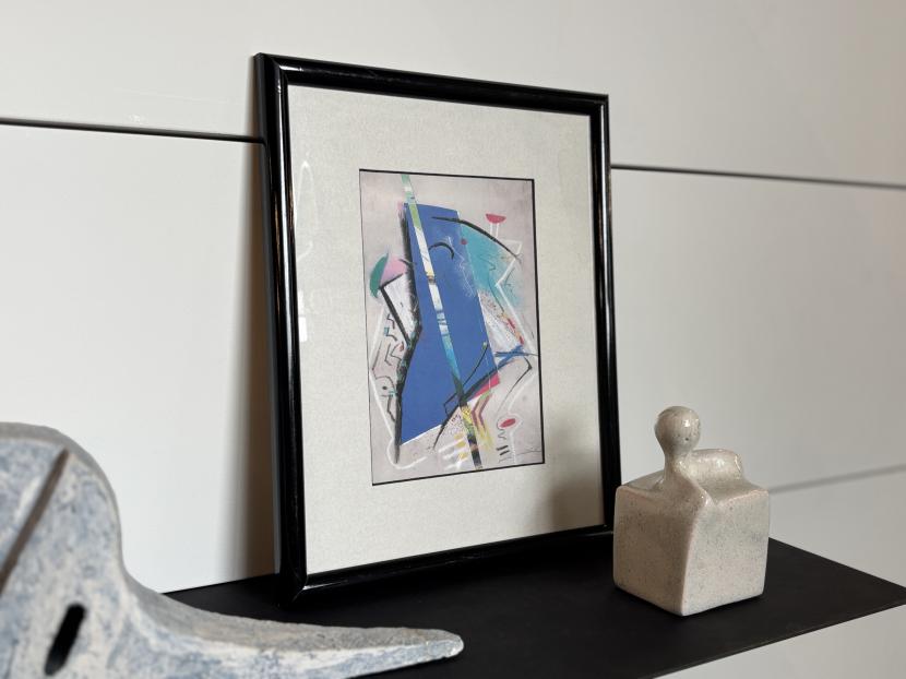 ベルギーヴィンテージ　抽象モダンアート