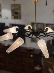 フランスヴィンテージ 8灯シャンデリア