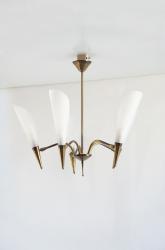 フレンチミッドセンチュリー　ヴィンテージ5灯シャンデリア