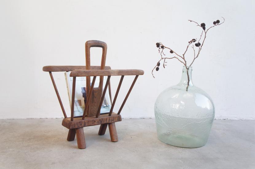 フランス ヴィンテージ プリミティブ マガジンラック