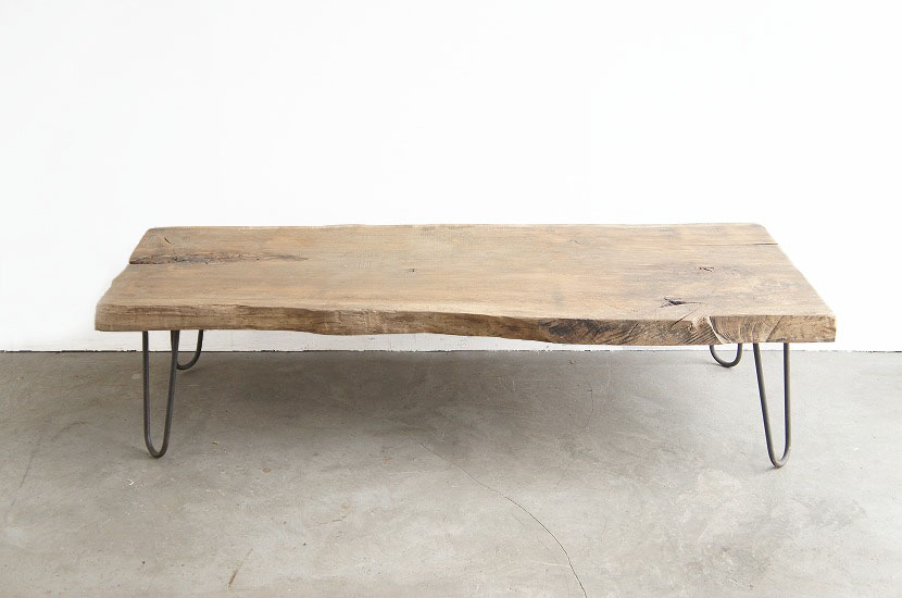 フランスアンティーク　無垢センターテーブル