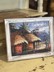 アンティーク　オイルペインティング アート