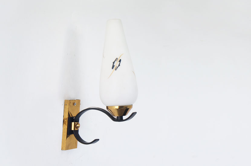 フレンチミッドセンチュリー ヴィンテージブラケットランプ (在庫2)