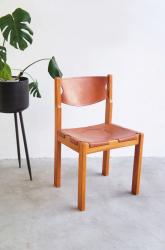 フランス maison regain社 レザーダイニングチェア