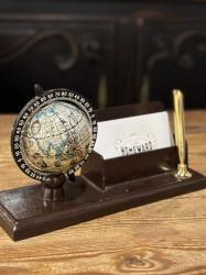 ベルギー 地球儀 ペンスタンド&カードホルダー