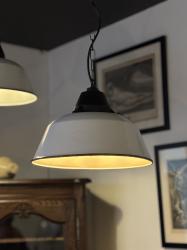 ヴィンテージ　インダストリアルホーローランプB