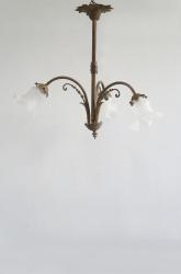 フランスアンティーク　3灯シャンデリア