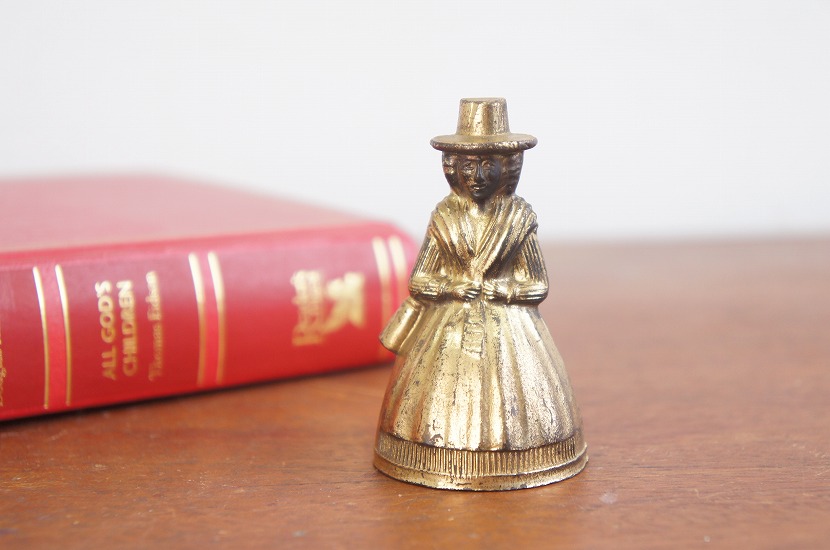 イギリスアンティーク　真鍮製ハンドベル(呼び鈴)