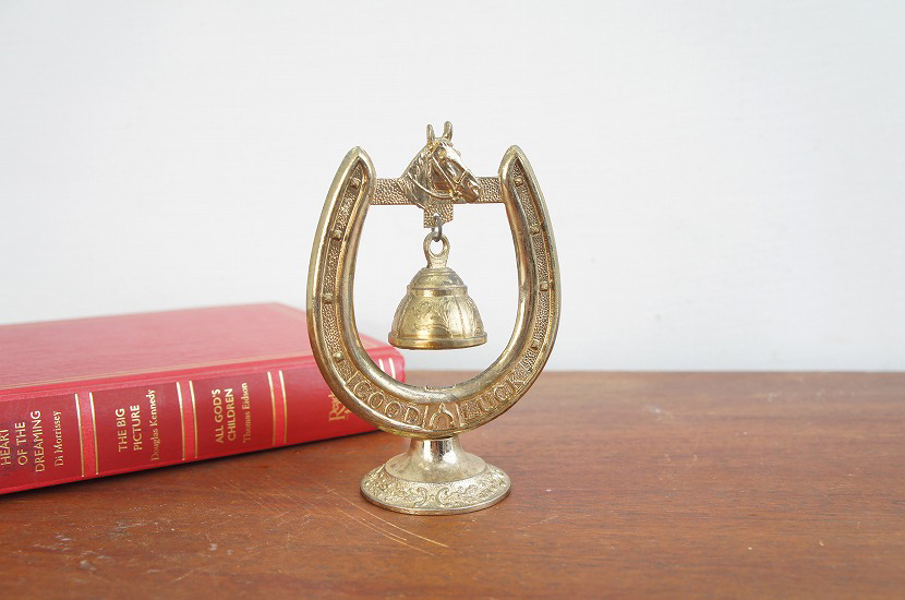 イギリスアンティーク　蹄鉄型 ハンドベル(呼び鈴)