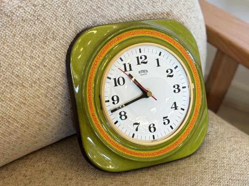 ドイツヴィンテージ　セラミックウォールクロック