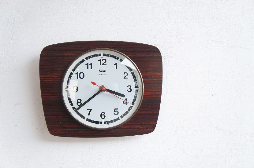 フランスヴィンテージ　FLASH ウォールクロック