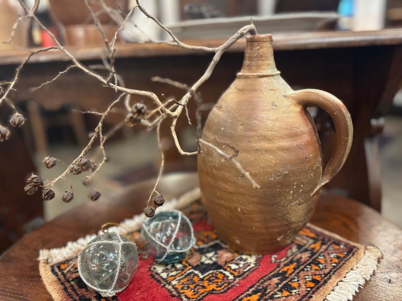 フランスアンティーク　セラミックボトル